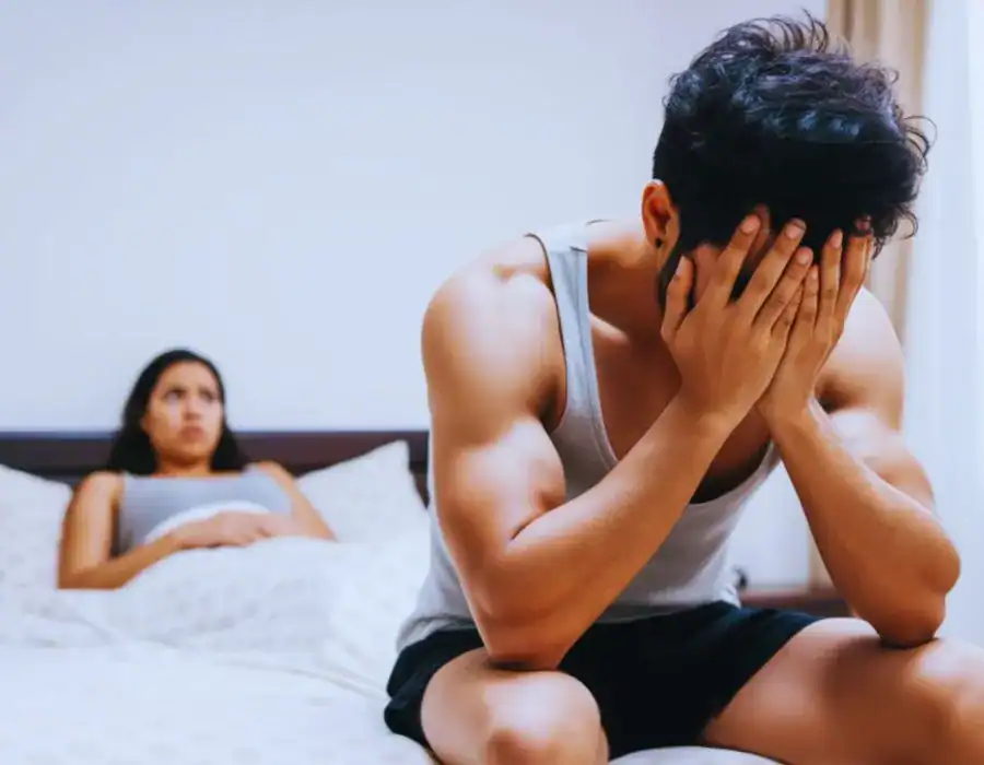Image of upset man in need of erectile dysfunction treatment Clifton