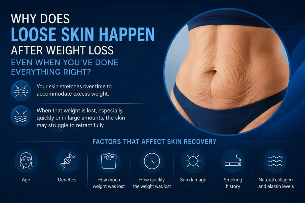 Why Does Loose Skin Happen After Weight Loss Even When You’ve Done Everything Right Clifton?